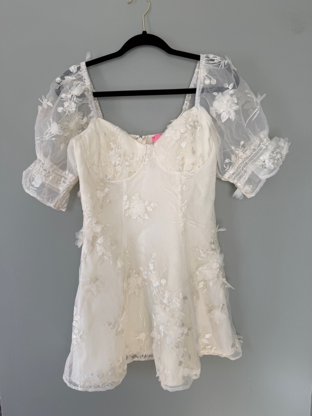 White floral dress